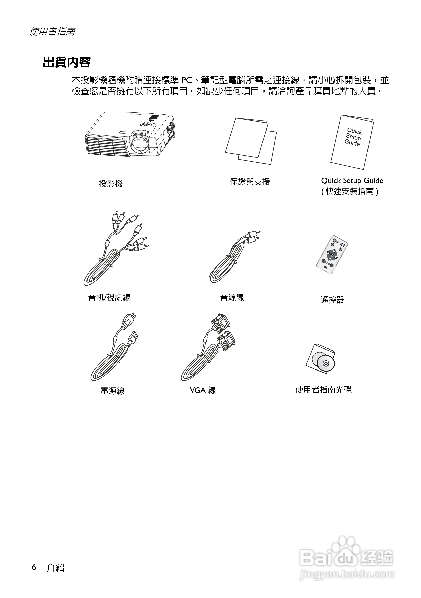 HP VP6100系列数位投影机使用手册:[1]