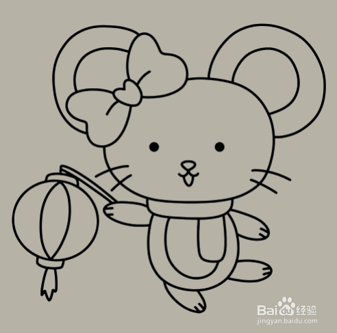 如何手工画老鼠的简笔画？