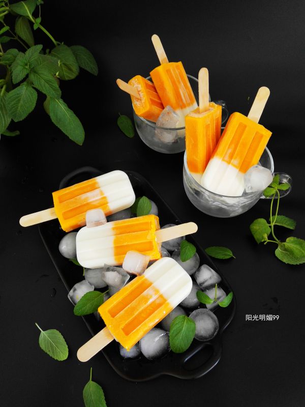 #《风味人间》美食复刻大挑战#芒果酸奶冰棒