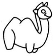 怎样绘制简笔画——骆驼