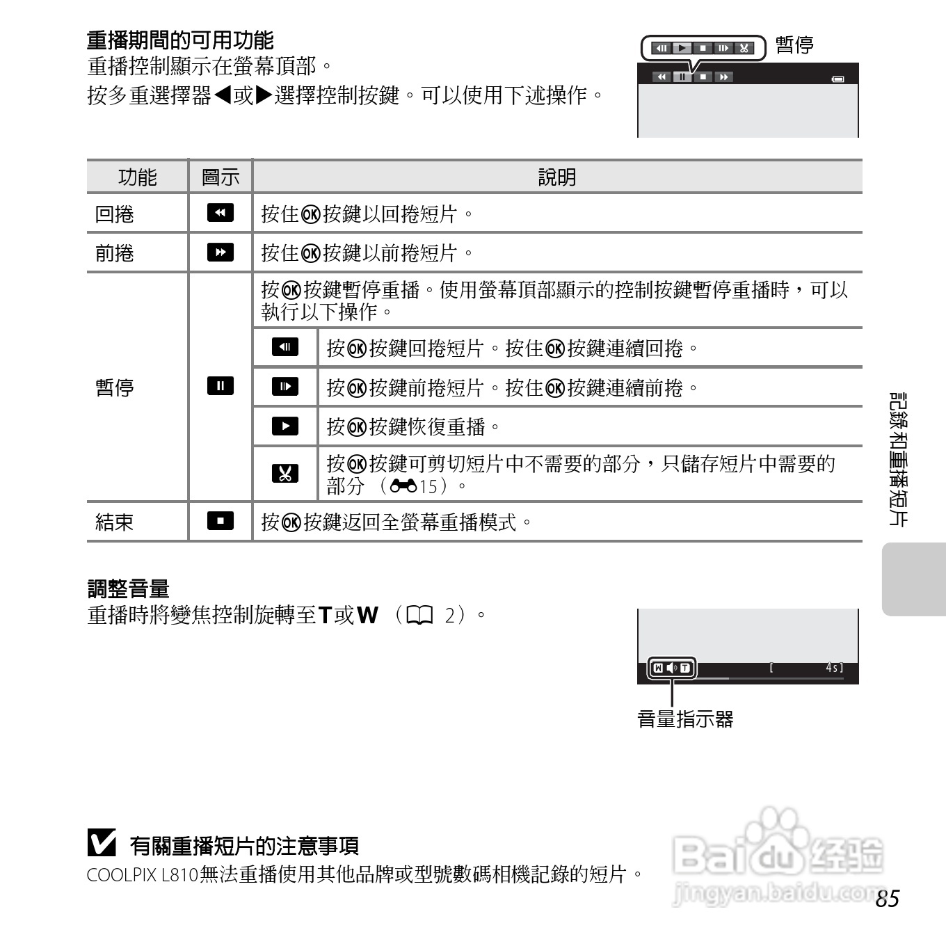 尼康 COOLPIX L810(繁体中文)说明书:[11]