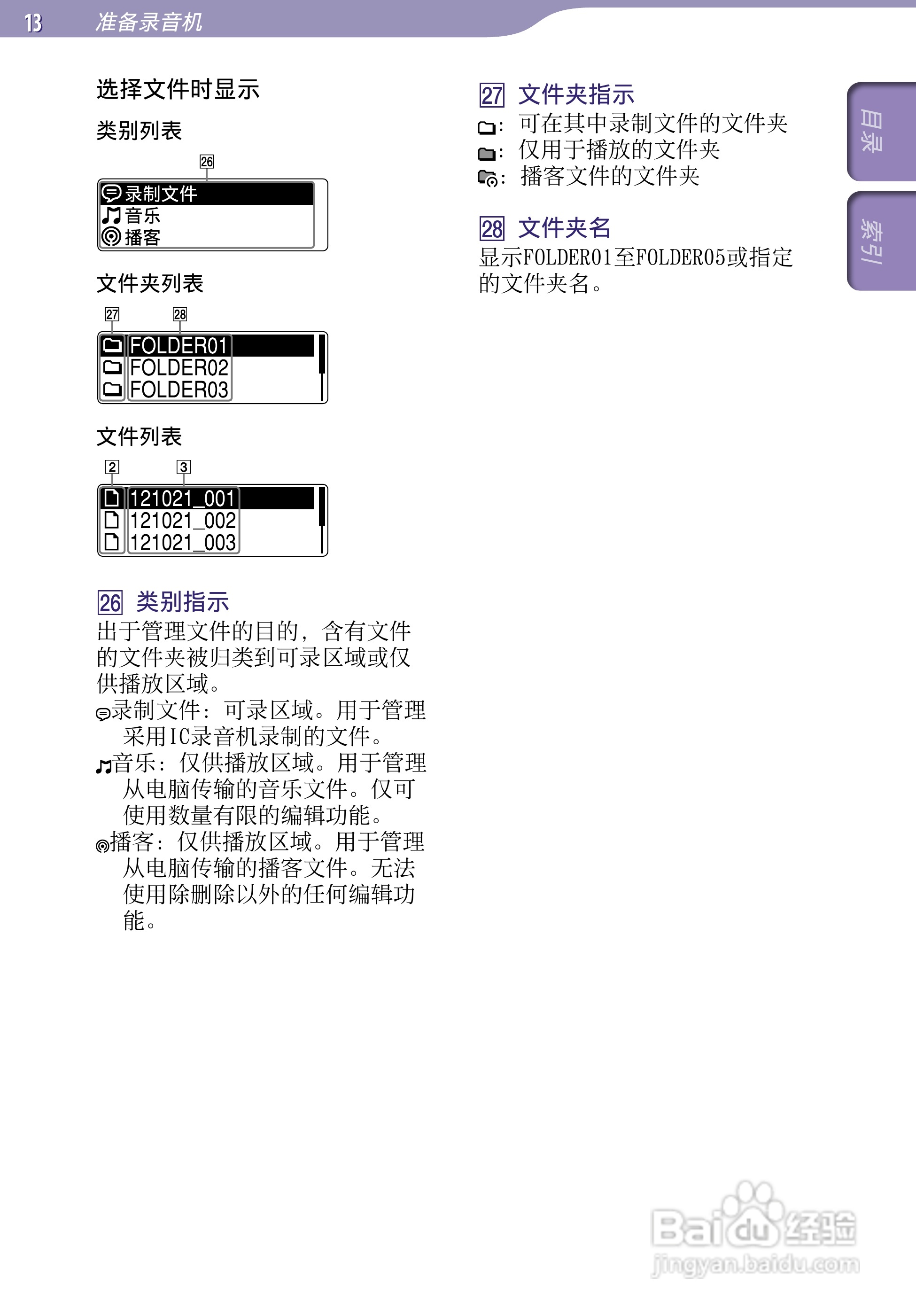 索尼ICD-TX50数码录音棒使用说明书:[2]