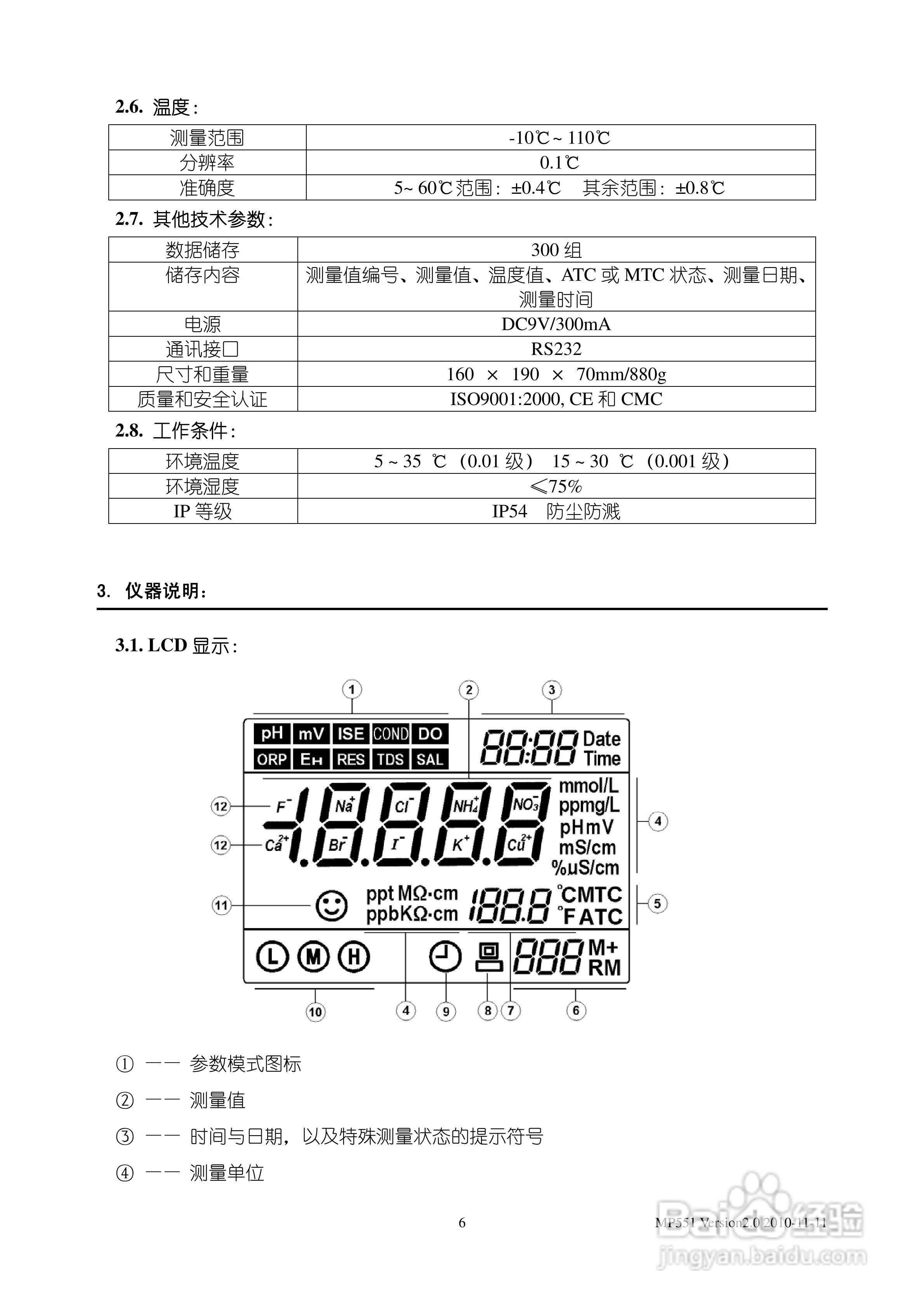 SANXIN MP551型pH/mV/离子浓度/电导率/溶解氧测量仪使:[1]