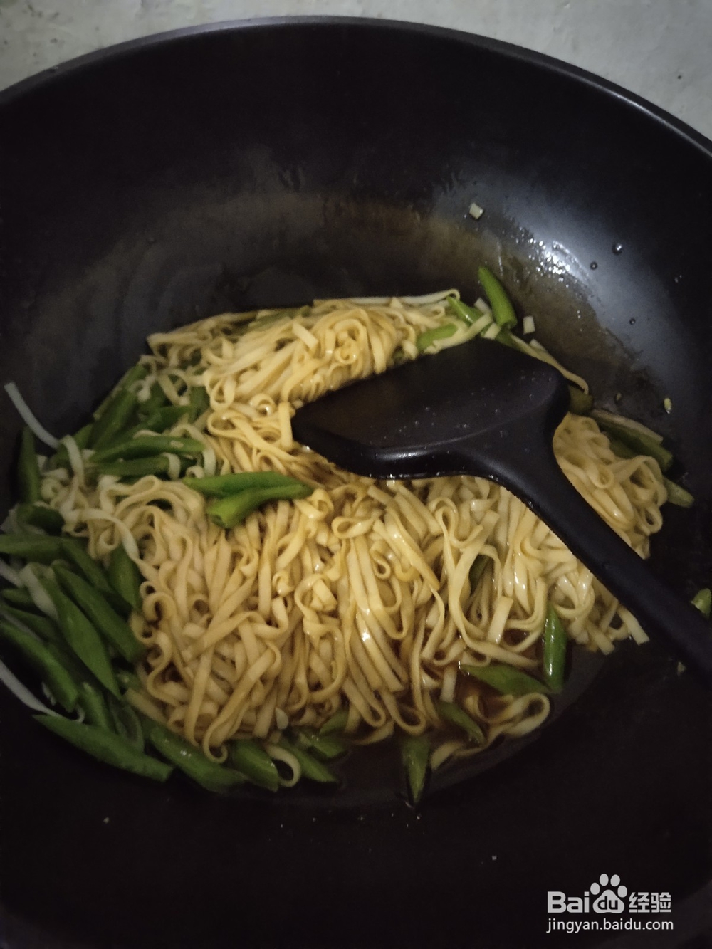 包心菜豆角拌面