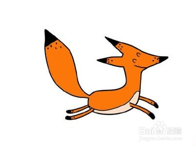 欢快的狐狸简笔画教程