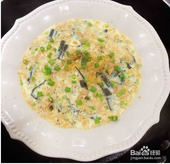 海米海苔豆浆蒸水蛋