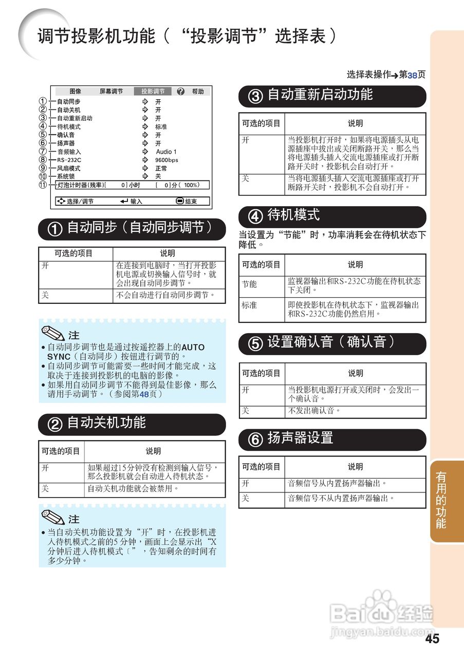夏普XG-J326XA投影机使用说明书:[5]