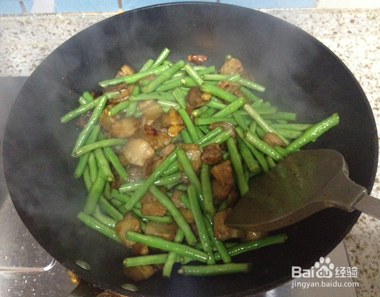 豆角炒肉片的家常做法