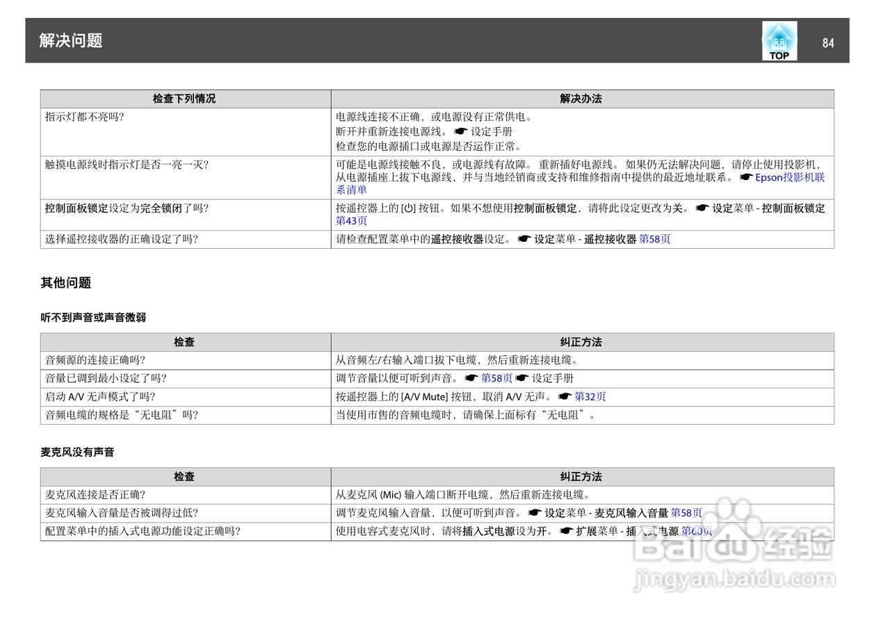 爱普生EB-84L投影仪使用说明书:[9]