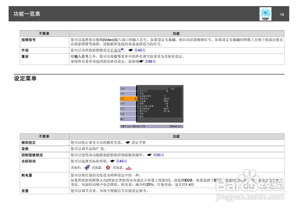 爱普生EB-460i投影仪使用说明书:[8]