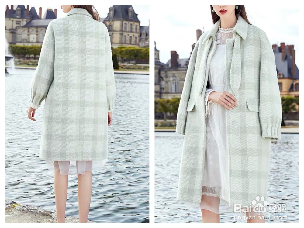 格纹大衣如何搭配裙子比较好看