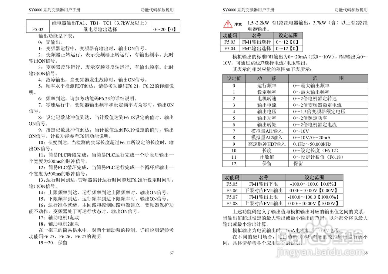 神源SY6000-G40040变频器用户手册:[4]