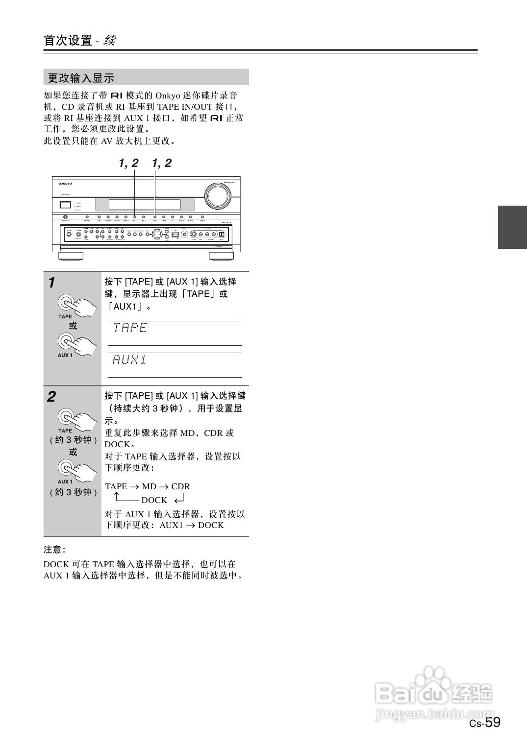 安桥AV放大机TX-SA876型使用说明书:[3]