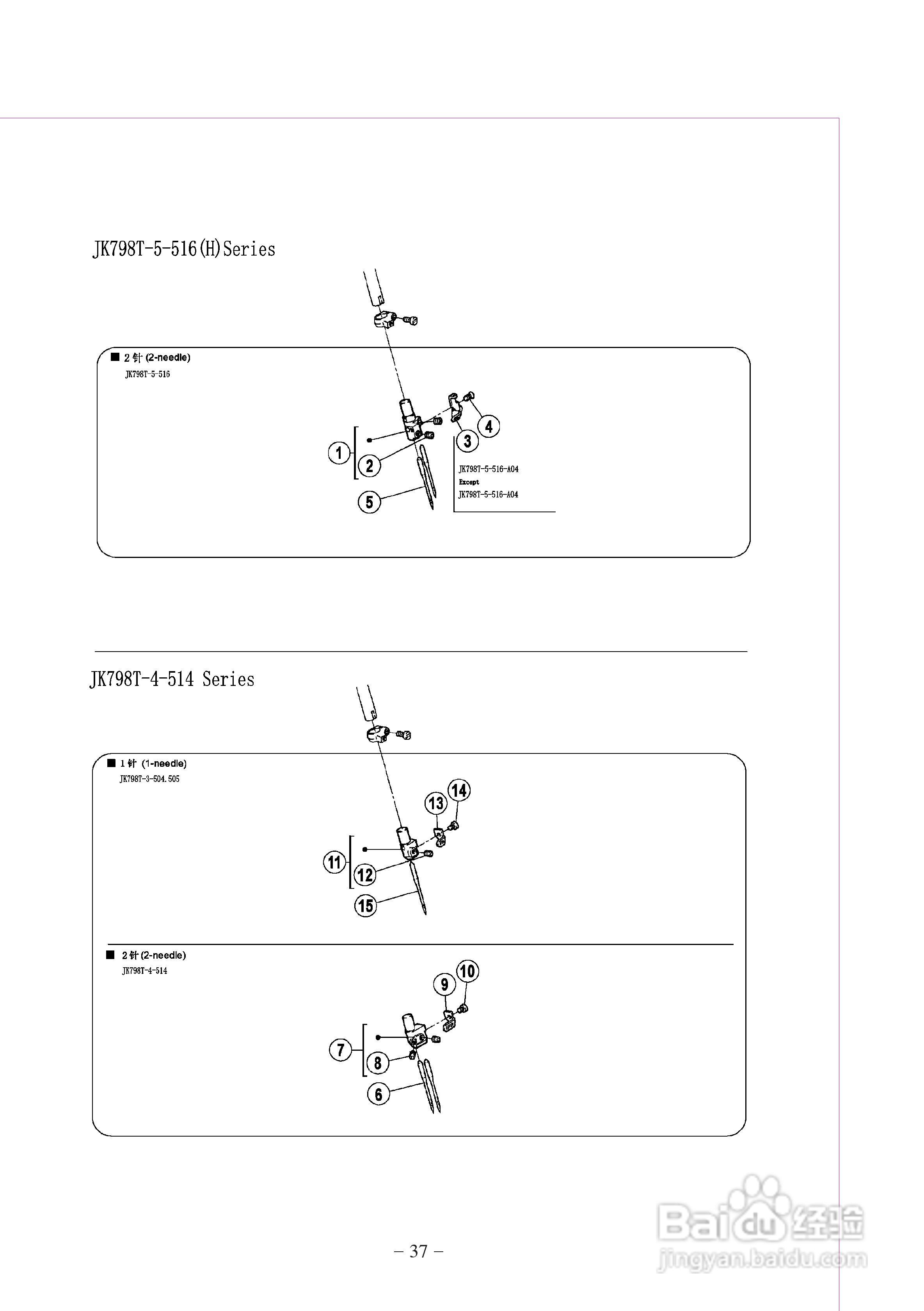 JK-798T型差动式超高速包缝机使用说明:[4]