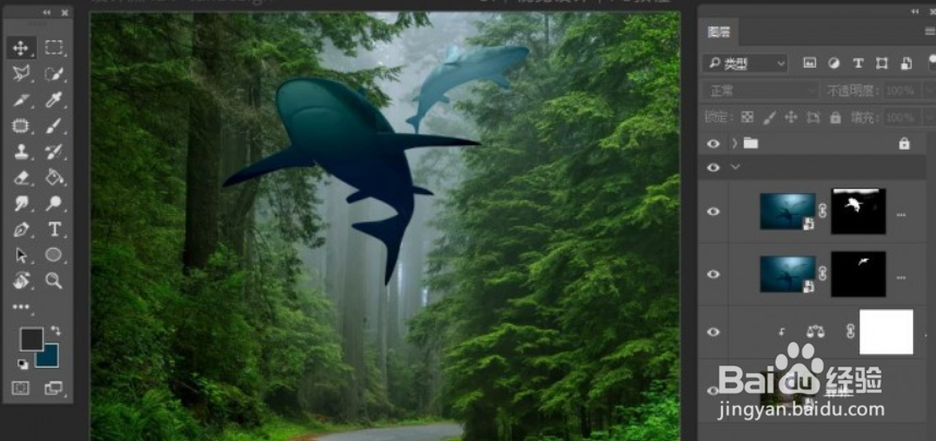 如何用ps合成关于人鱼的梦幻场景?