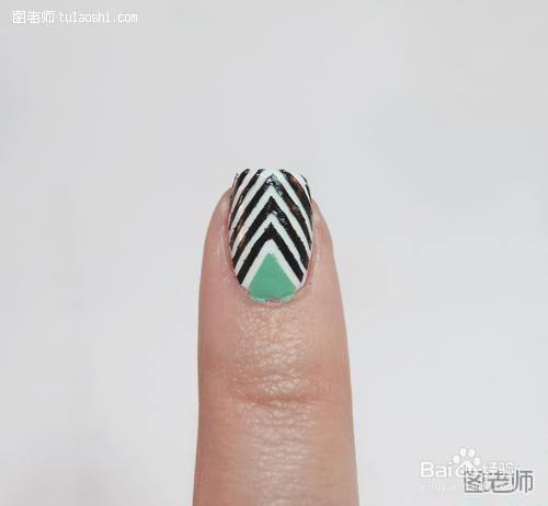 斑纹图案美甲diy教程