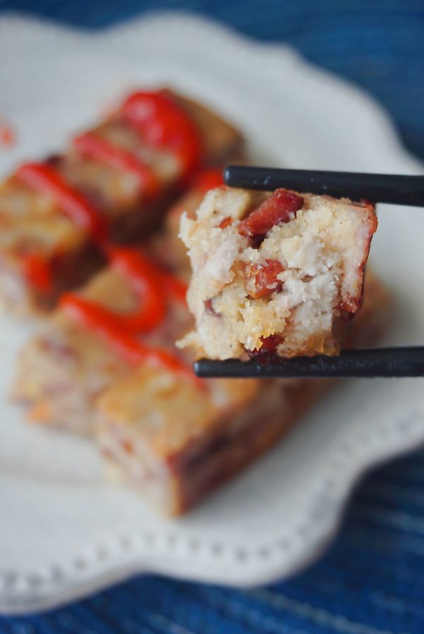 香煎腊肠芋头糕