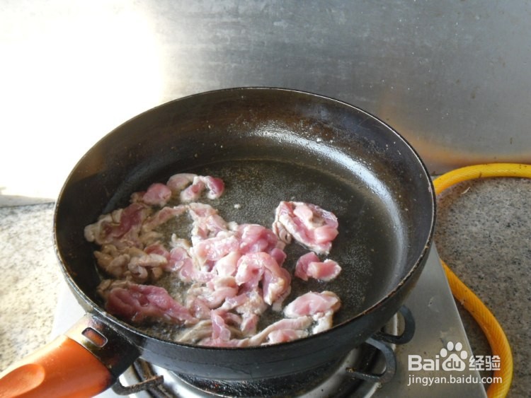 蒜薹炒肉窍门