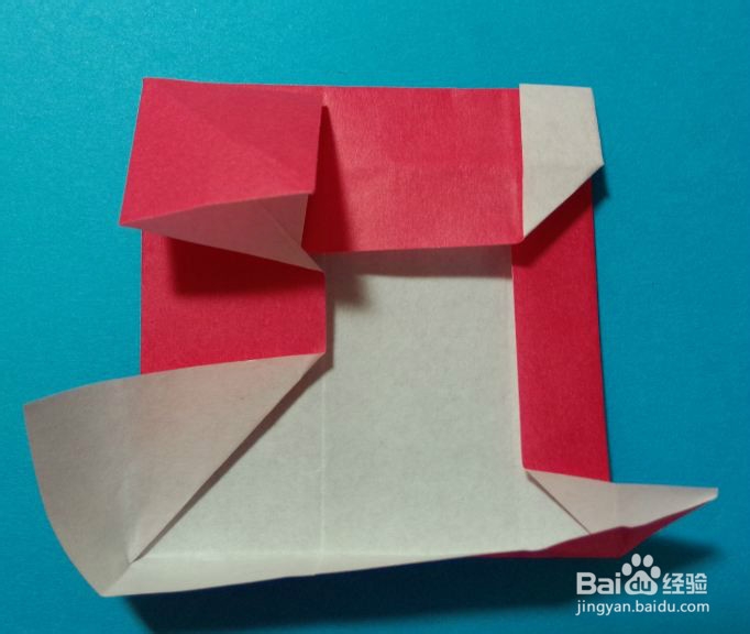 创意折纸如何折滑雪橇的圣诞老人(圣诞节礼物)