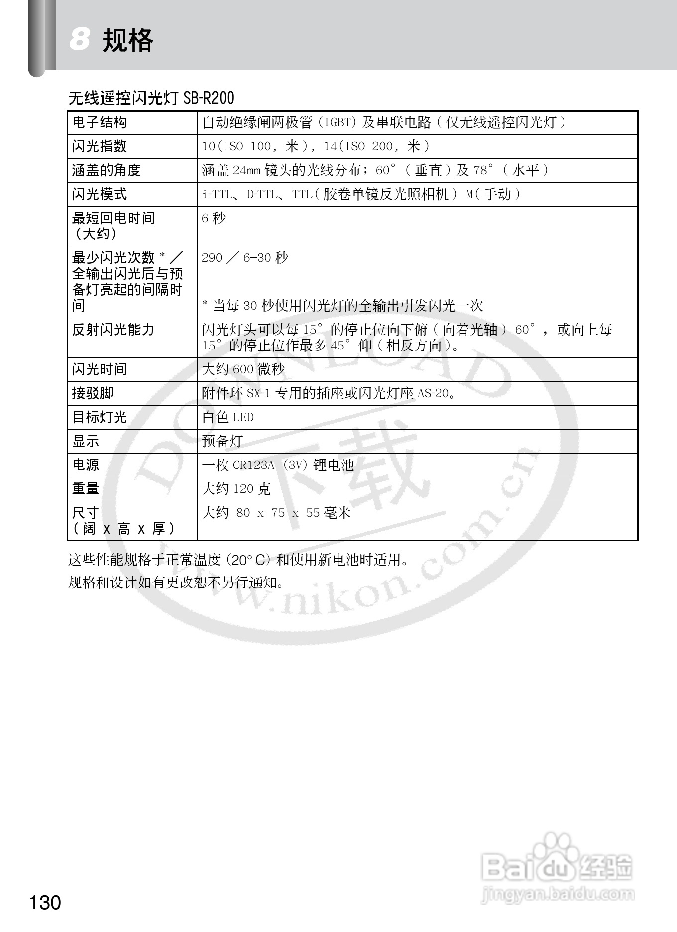 尼康SB-R200数码相机使用说明书:[14]