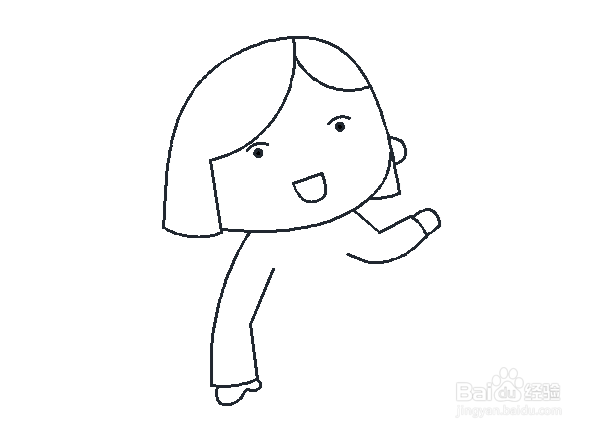 心中的老师简笔画