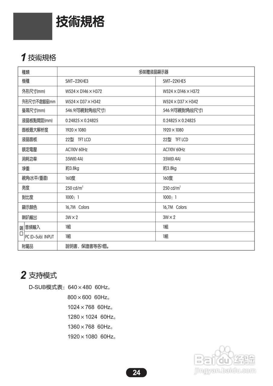 三洋SMT-22KHE3液晶显示器使用说明书:[3]