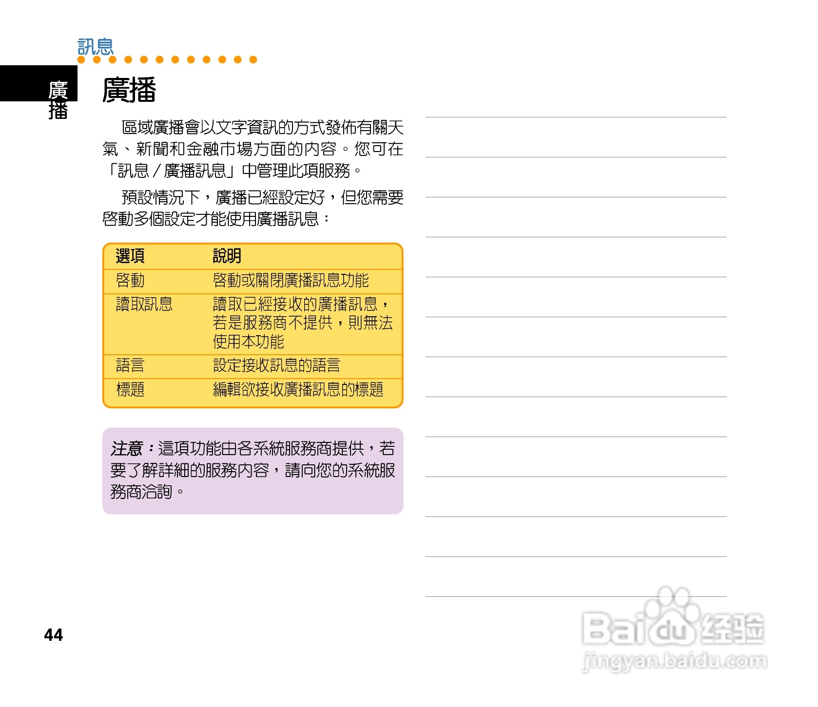 QLAV88手机使用手冊:[5]