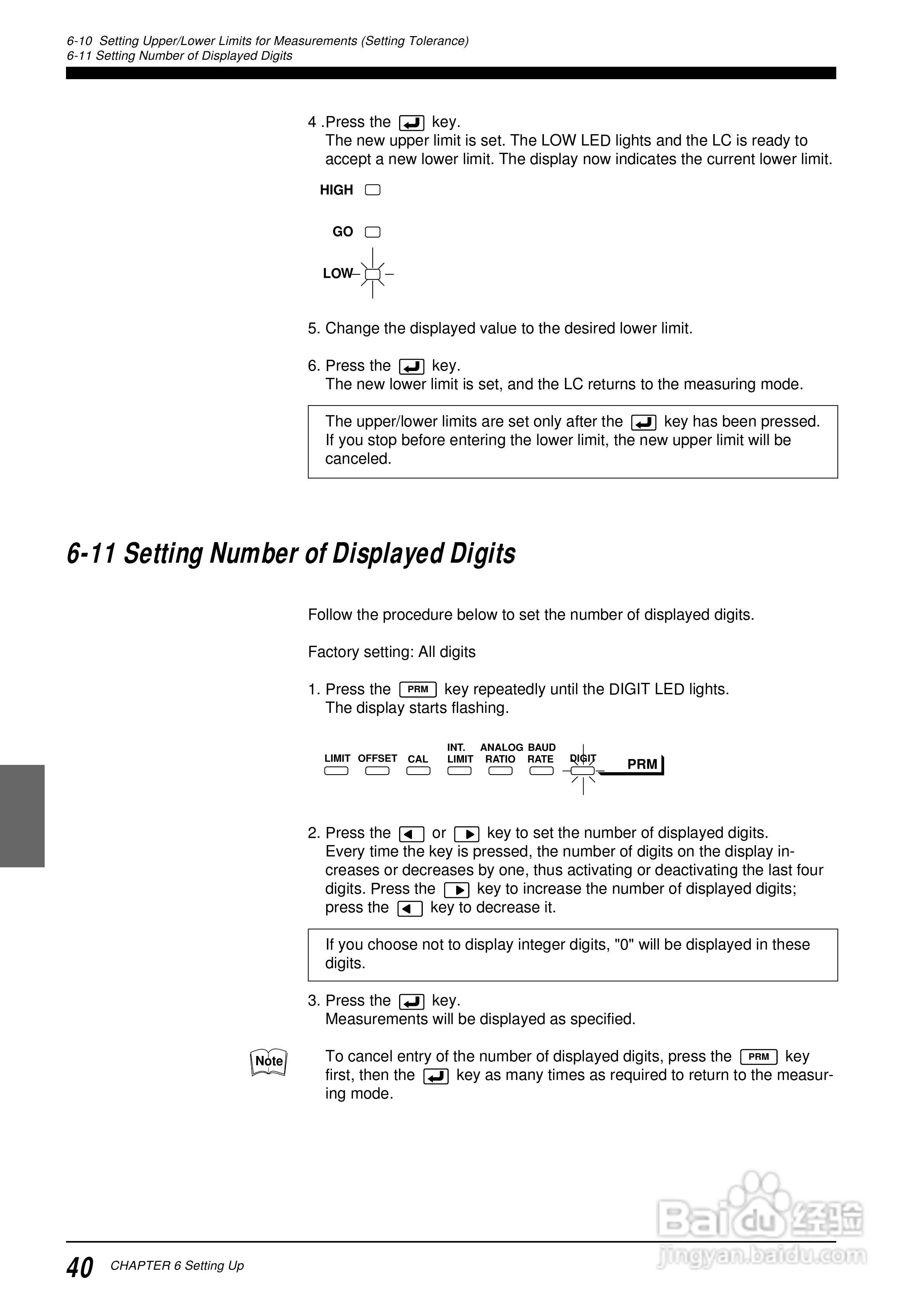基恩士LC 系列類比感測器控制器说明书:[5]