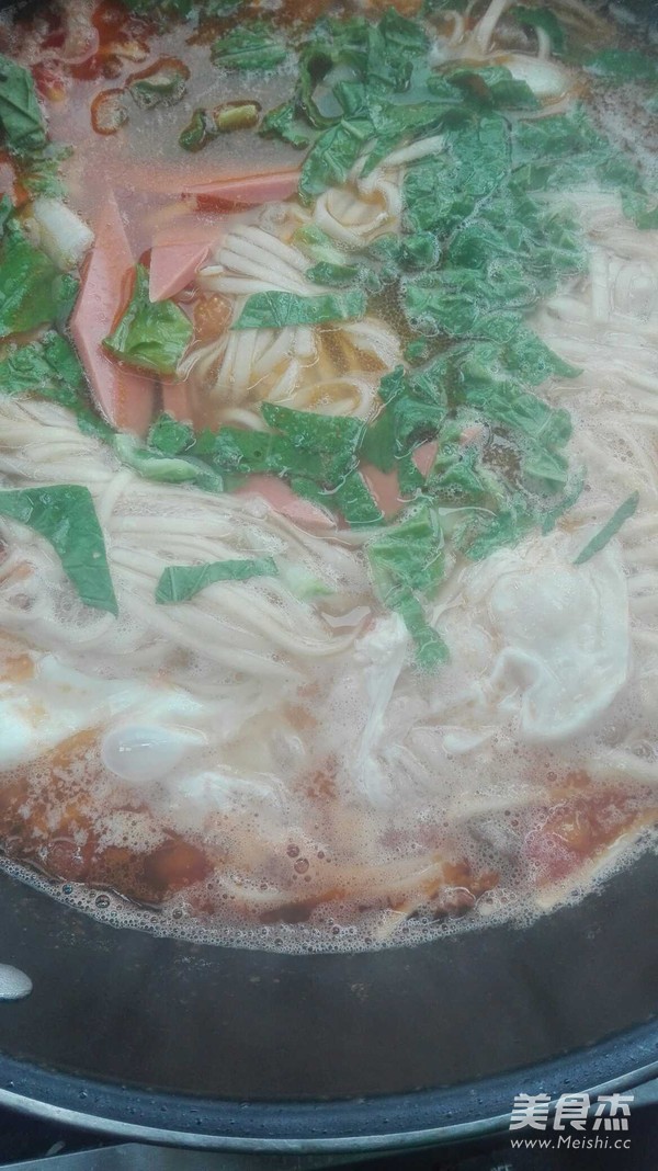 农家腊肉面的做法