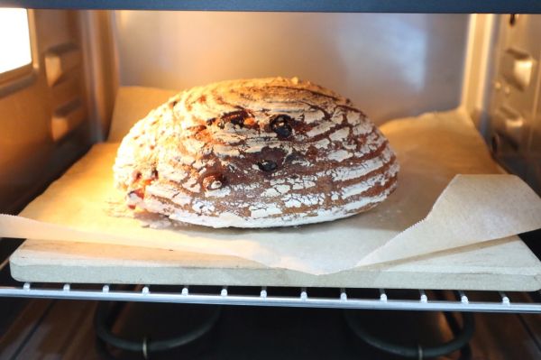 免揉全麦奶酪蔓越莓欧包