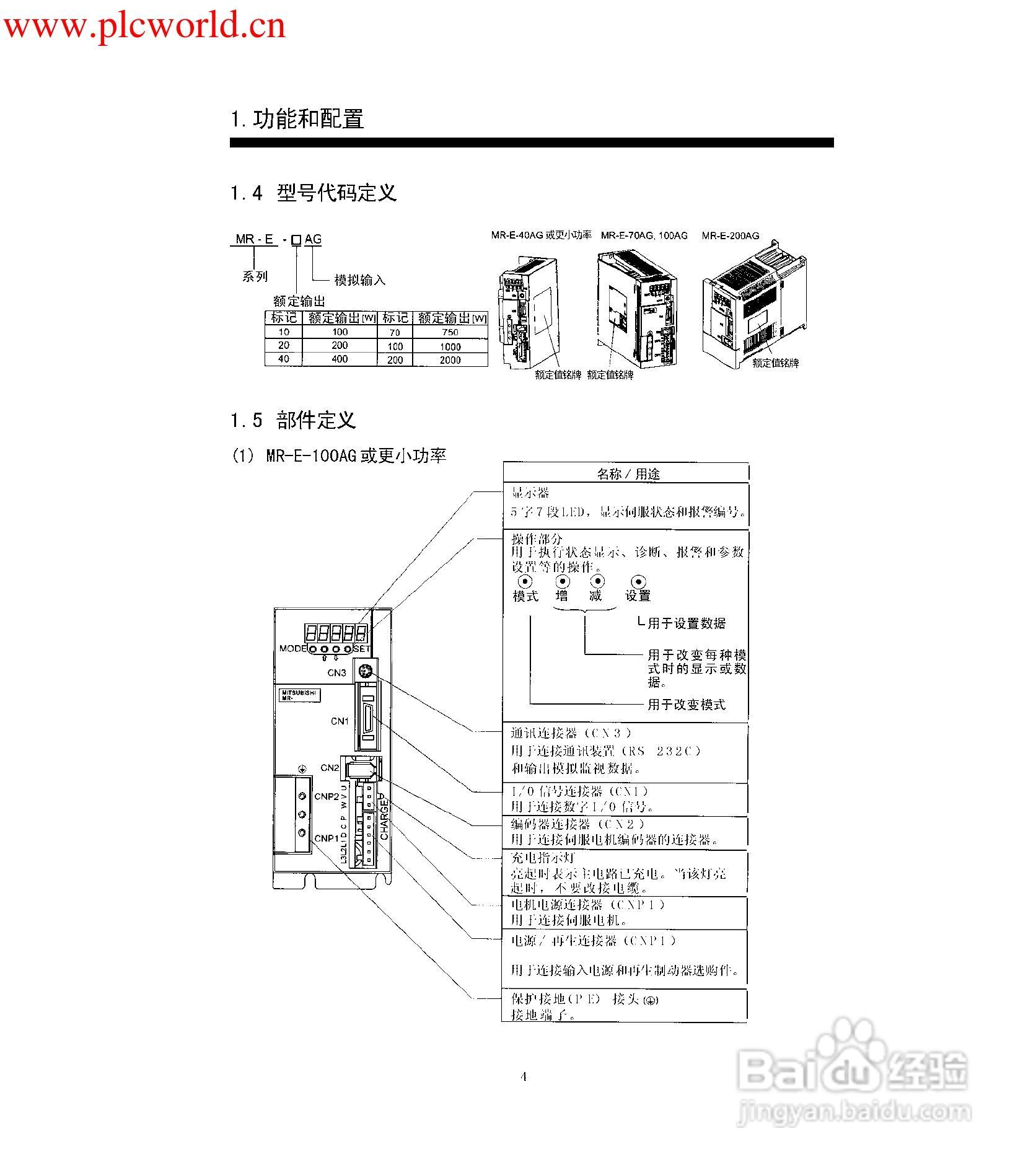 三菱伺服MR-MR-E-AG伺服放大器使用手册:[2]