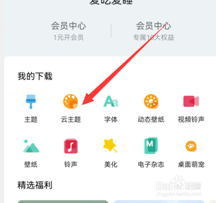 华为手机怎么设置云主题