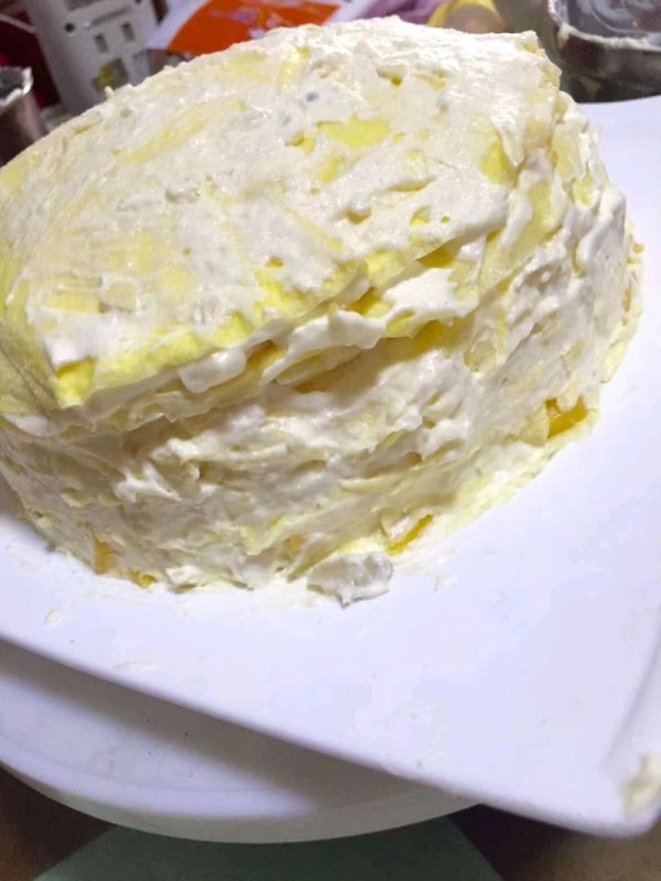 草莓芒果千层蛋糕