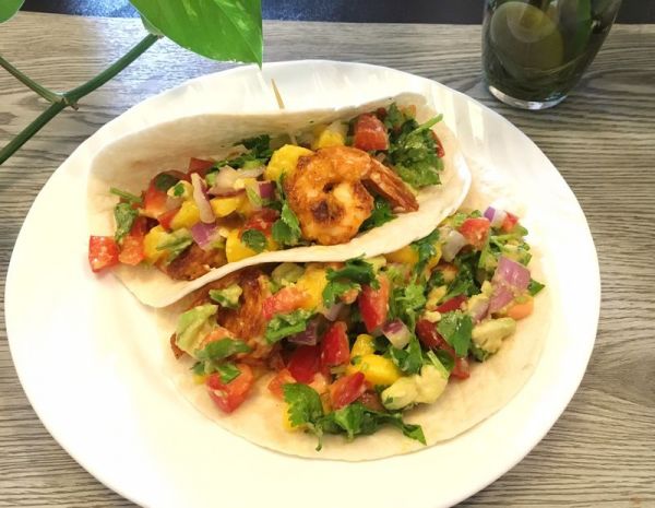 虾仁墨西哥卷饼