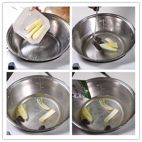 清汤菜胆炖海参