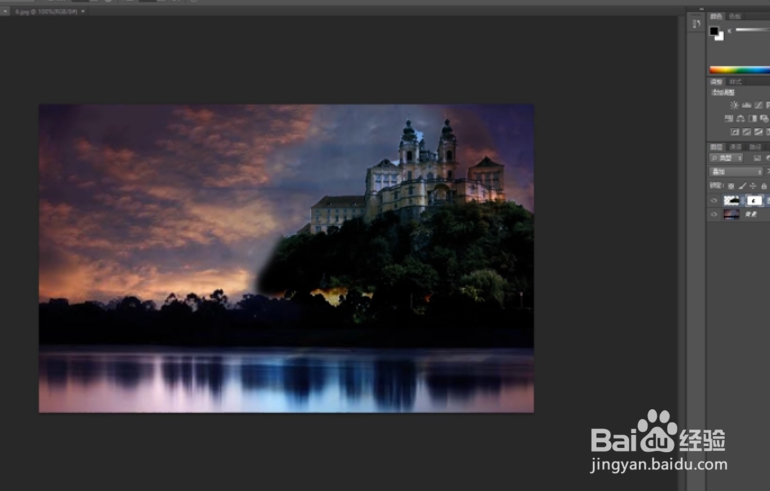 PS超强合成湖面上的蓝色精灵？