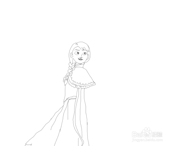 艾莎和安娜怎么画