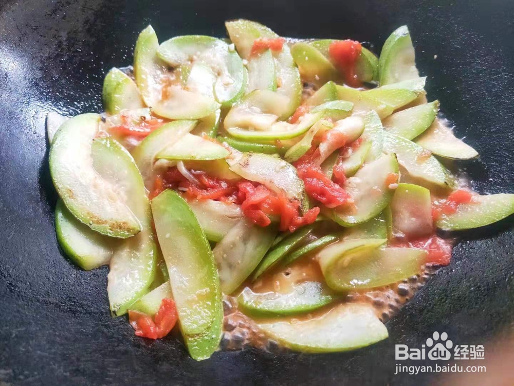 番茄素烧瓠子瓜---便秘小菜谱