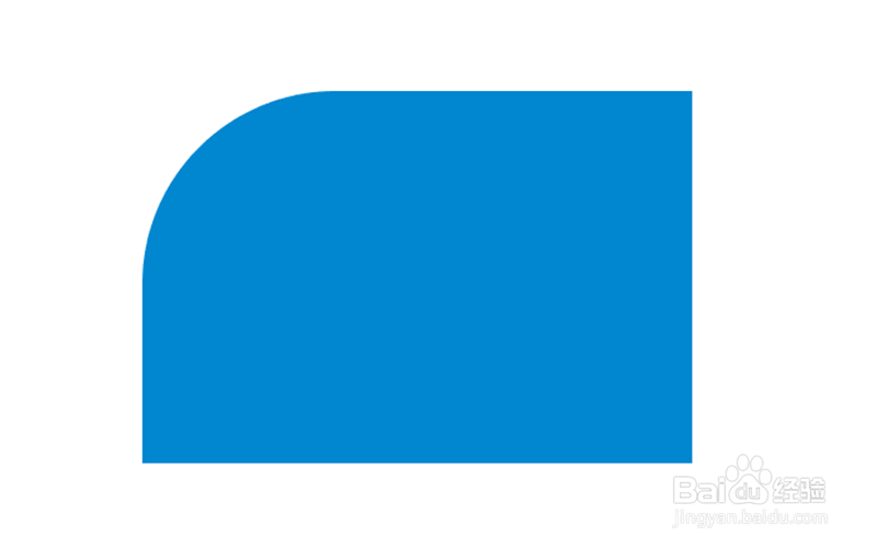 AI中怎么单独修改矩形一个角的圆角度