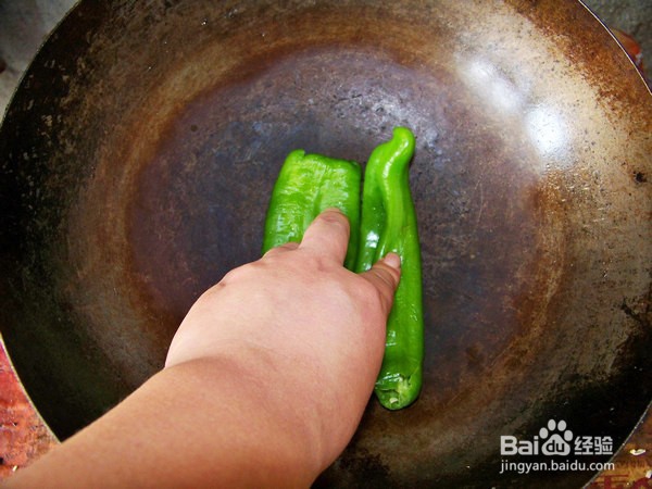 原汁虎皮烧辣椒