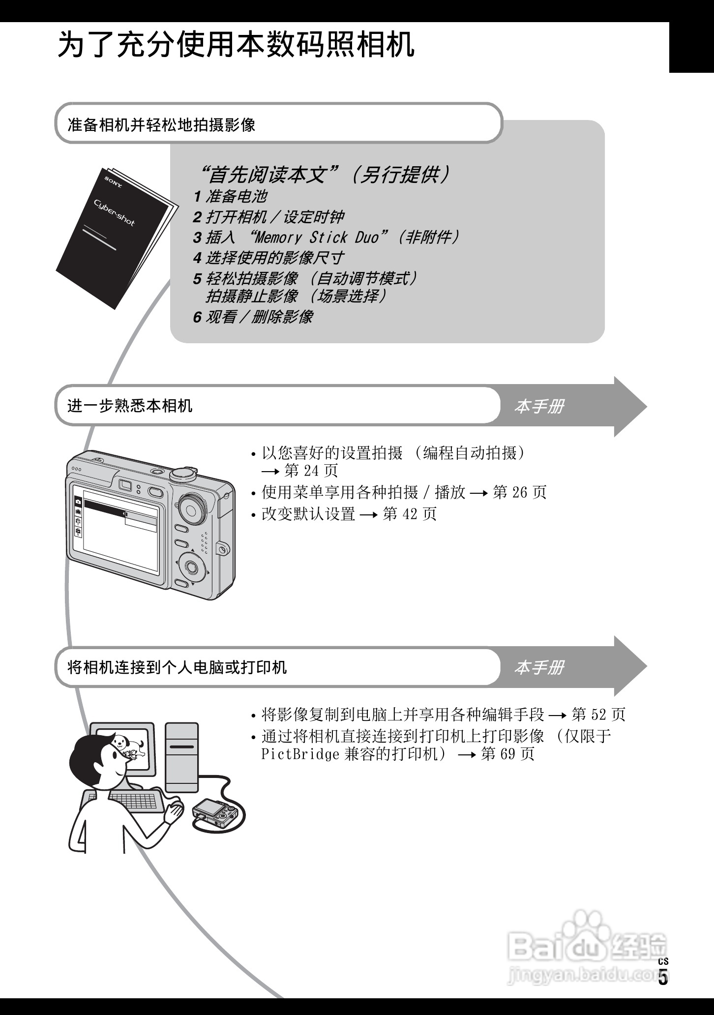 SONY DSC-W70数码相机使用说明书:[11]