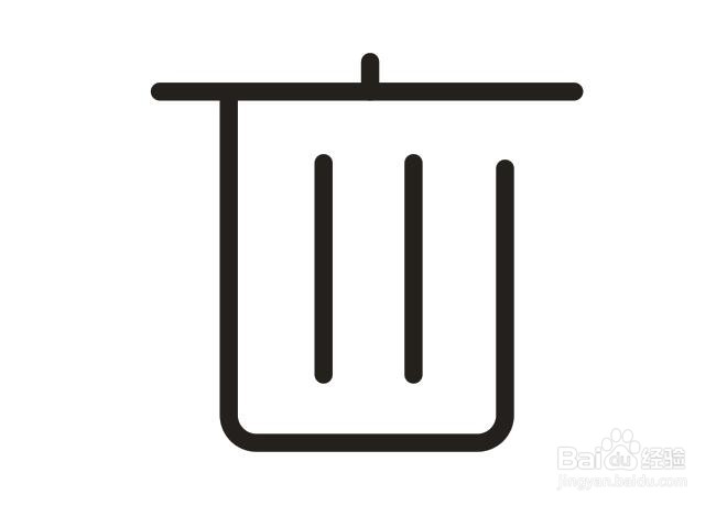 CorelDRAW怎么画垃圾筒简笔画？