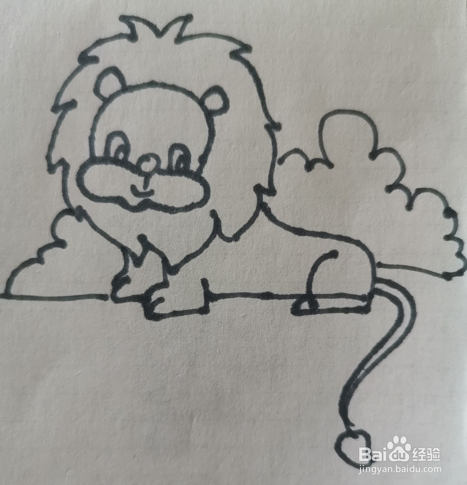 狮子简笔画怎么画