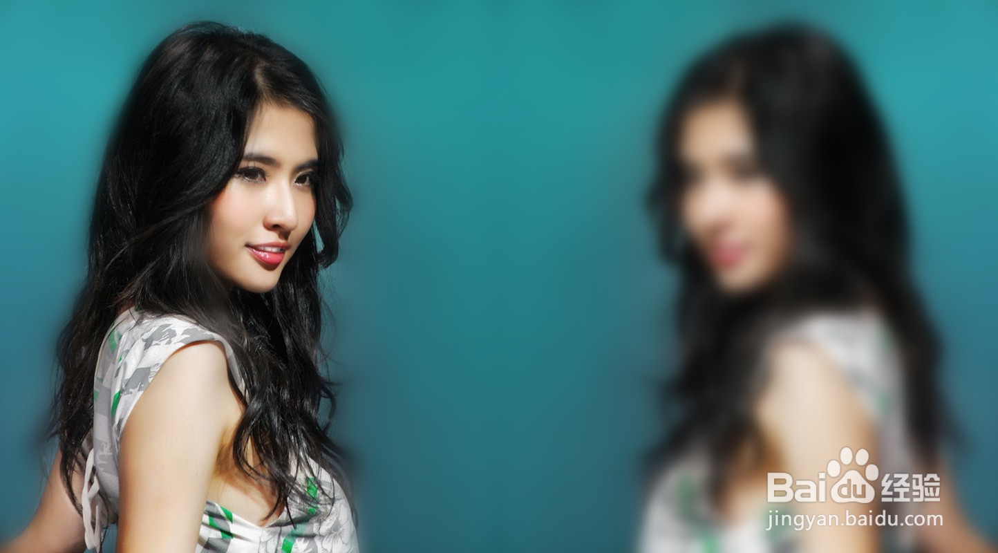 教你用美图秀秀制作人物镜像图片