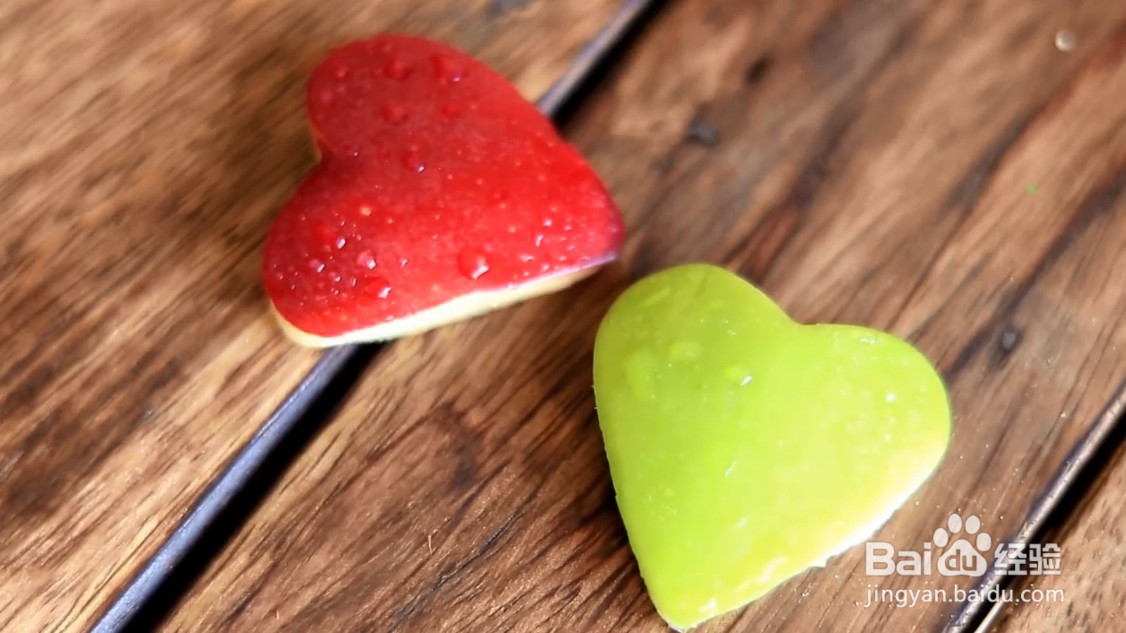 青苹果心搭配红苹果心，给你不一样的视觉体验