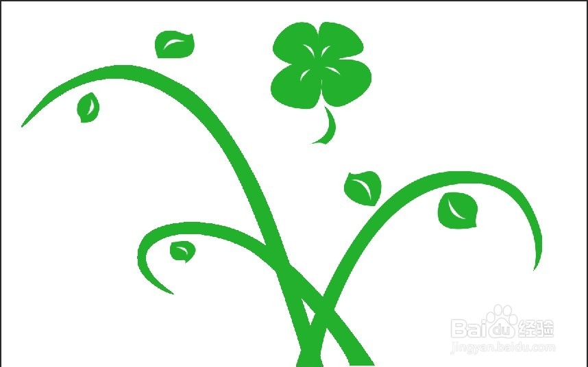 photoshop绘制简单绿叶