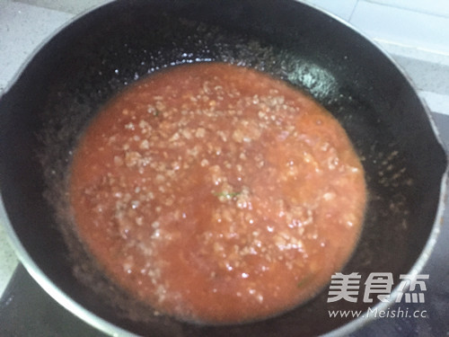 番茄肉末意面