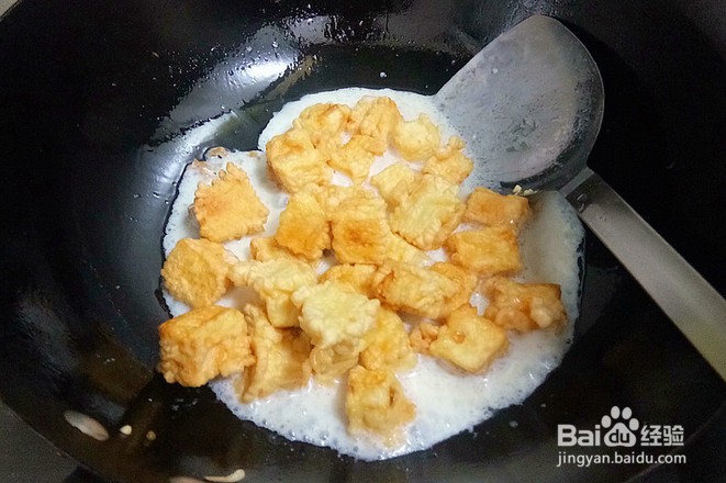 超级好吃的甜品——奶爆豆腐