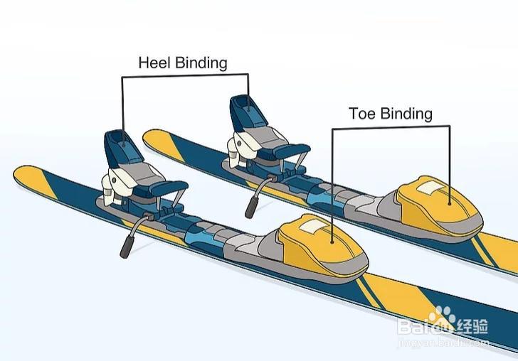 滑雪板怎么穿图解