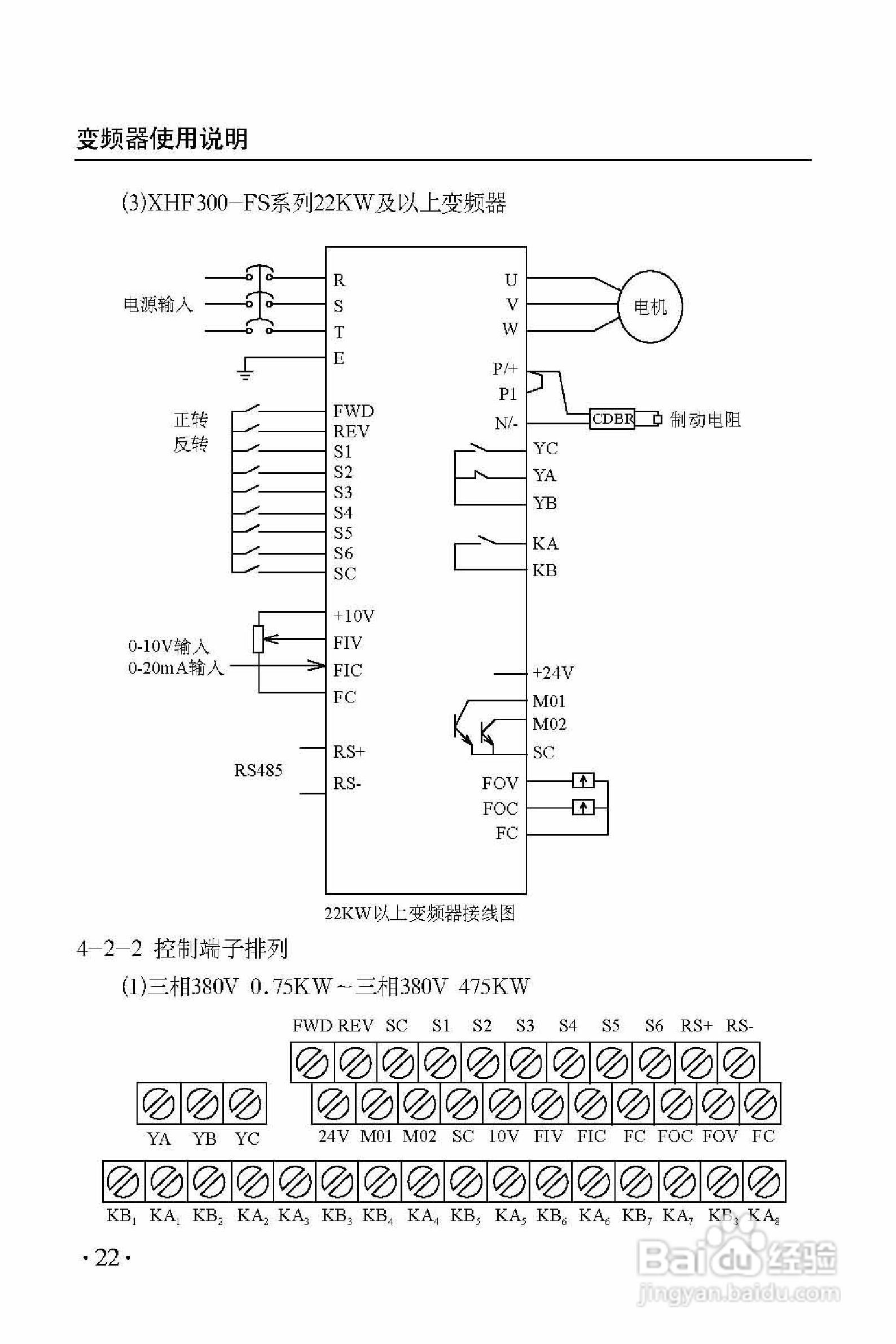 西普XHF300-475变频器使用说明书:[3]